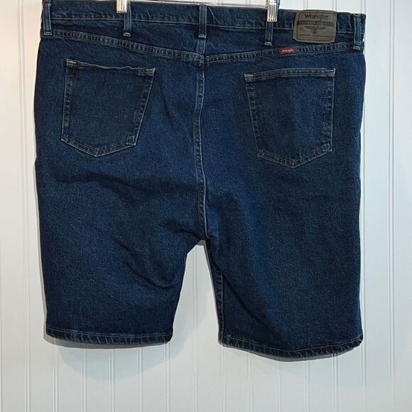 Wrangler Jeans Shorts Mens 44X10 Relaxed Fit Blue Pockets - Picture 6 of 10